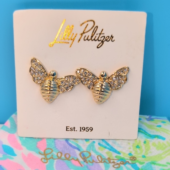 Lilly Pulitzer Jewelry - Lilly Pulitzer Gold Bee Earrings